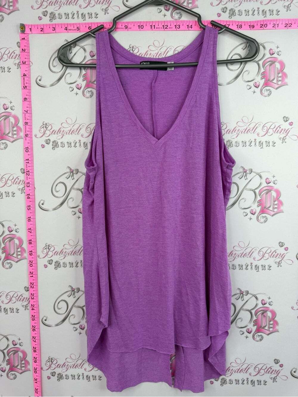 Fox racing tank top purple Lavender V-Neck Sleeveless Tank Top